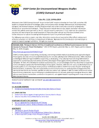 (CUWS) Outreach Journal #1115