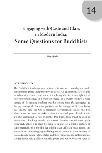 Some Questions for Buddhists
