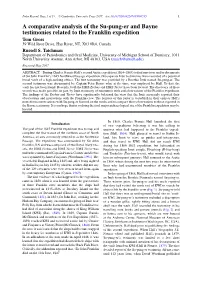 A Comparative Analysis of the Su-Pung-Er and Bayne Testimonies