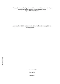 A Thesis Submitted to the Department of Environmental Sciences and Policy of Central European University in Part Fulfilment Of