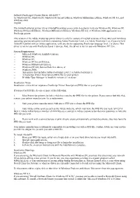 Adobe® Postscript® Printer Driver