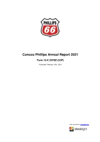 Conoco Phillips Annual Report 2021