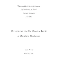 Decoherence and the Classical Limit of Quantum Mechanics