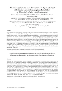 (Hymenoptera: Eulophidae) in Different Eucalypt