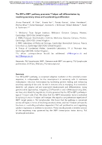 The Ire1a-XBP1 Pathway Promotes T Helper Cell Differentiation by Resolving Secretory Stress and Accelerating Proliferation