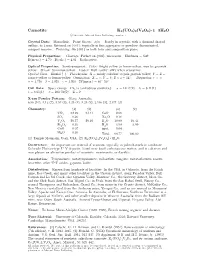Carnotite K2(UO2)2(V2O8) • 1−3H2O C 2001-2005 Mineral Data Publishing, Version 1