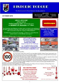 HRCC Historic Torque October