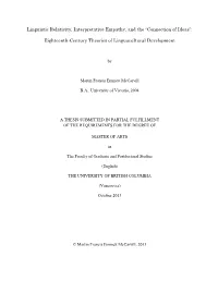 Linguistic Relativity, Interpretative Empathy, and the “Connection of Ideas”