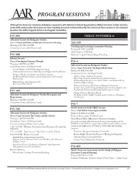 Program Sessions