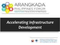 Accelerating Infrastructure Development