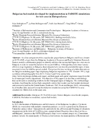 Bulgarian Fuel Models Developed for Implementation in FARSITE Simulations for Test Cases in Zlatograd Area