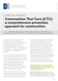 Communities That Care (CTC): a Comprehensive Prevention Approach for Communities
