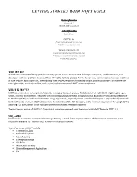 Getting Started with Mqtt Guide