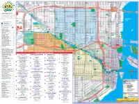 Locator Keys Identify Sites on This Map, 23 Heading NW from the Confluence of the P Miami River and Biscayne Bay