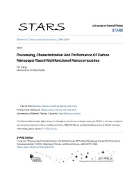 Processing, Characterization and Performance of Carbon Nanopaper Based Multifunctional Nanocomposites