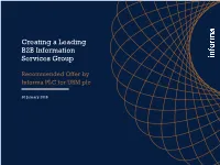 Creating a Leading B2B Information Services Group