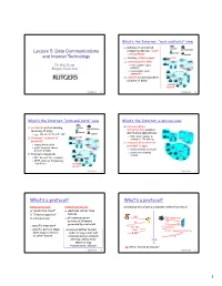 Lecture 5: Data Communications Server = End Systems Mobile and Internet Technology ‰ Running Network Apps Local ISP ‰ Communication Links Dr