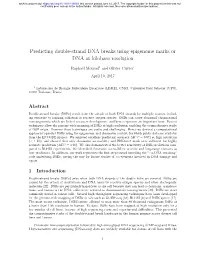 Predicting Double-Strand DNA Breaks Using Epigenome Marks Or DNA at Kilobase Resolution