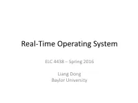 Real-Time Operating System (RTOS)