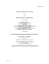 Execution Copy the EXPORT-IMPORT BANK OF