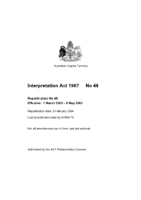 Interpretation Act 1967 No 48
