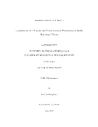 Localizations of E-Theory and Transchromatic Phenomena in Stable Homotopy Theory
