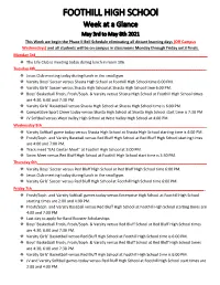 Week at a Glance