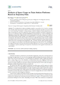Analysis of Space Usage on Train Station Platforms Based on Trajectory Data