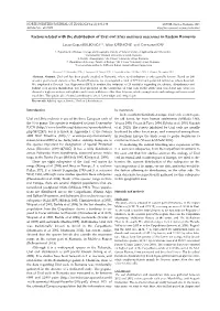 Factors Related with the Distribution of Ural Owl Strix Uralensis Macroura in Eastern Romania