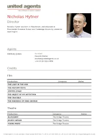 Nicholas Hytner Director