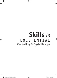 The Framework of Existential Therapy