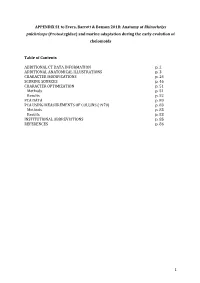 1 APPENDIX S1 to Evers, Barrett & Benson 2018