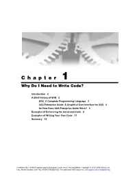 Chapter 1 Why Do I Need to Write Code?