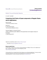 Computing Limit Points of Quasi-Components of Regular Chains and Its Applications