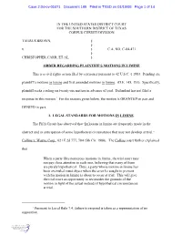 P:\04Cv471 Order Re Motions in Limine.Wpd
