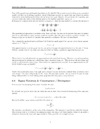6.1 Sigma Notation & Convergence / Divergence