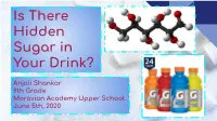 Is There Hidden Sugar in Your Drink?