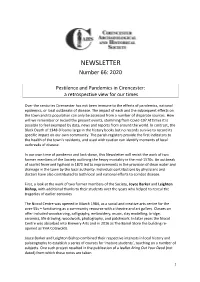 NEWSLETTER Number 66: 2020