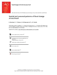 Spatial and Seasonal Patterns of Flood Change Across Brazil
