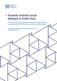 Towards Resilient Social Dialogue in South Asia