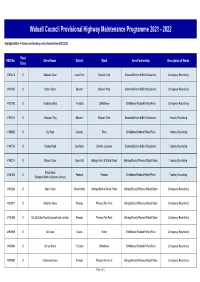 2021-2022 Works Programme.Xlsx