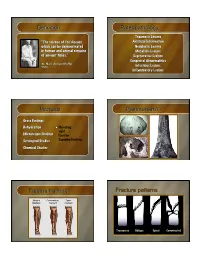 Definition Paleopathology Methods Postmortem?? Trauma Fracture