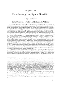 Developing the Space Shuttle1