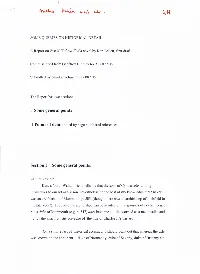 I Some General Points Section I