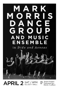 MARK MORRIS DANCE GROUP and MUSIC ENSEMBLE in Dido and Aeneas Photo: Costas Photo
