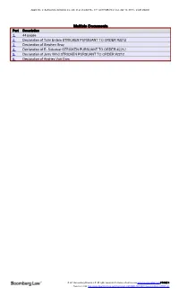 Multiple Documents Part Description 1 44 Pages 2 Declaration of Tulin Erdem STRICKEN PURSUANT to ORDER #2212 3 Declaration of Stephen Gray 4 Declaration of R