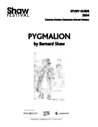 Pygmalion Study Guide April 16