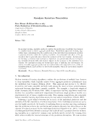 Random Rotation Ensembles