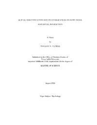 SEXUAL OBJECTIFICATION and ITS CONSEQUENCES on BODY IMAGE and SOCIAL INTERACTION a Thesis by ANALESA N. CLARKE Submitted to Th