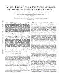 Amber : Enabling Precise Full-System Simulation with Detailed Modeling